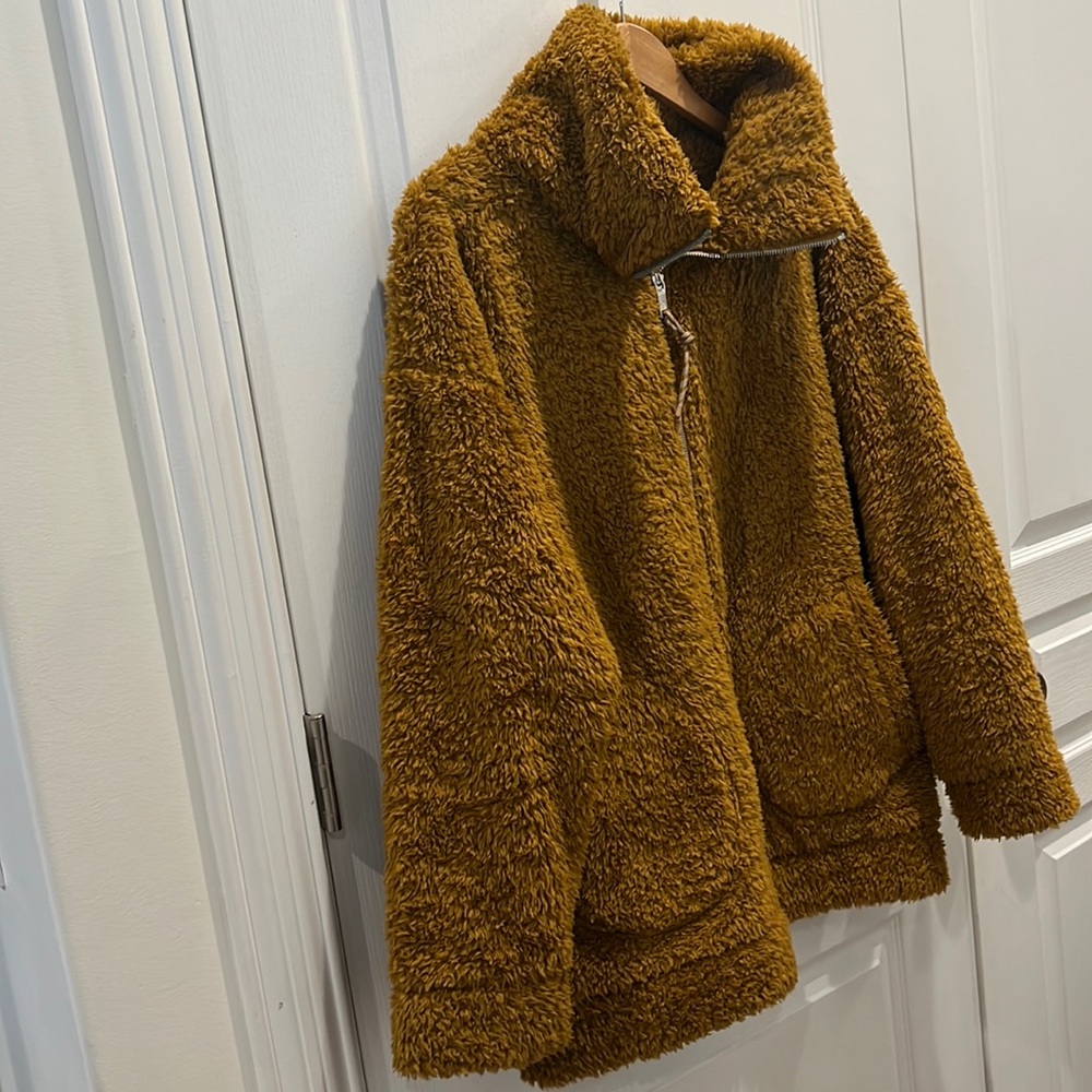 lululemon oh so sherpa jacket spiced bronze size 6